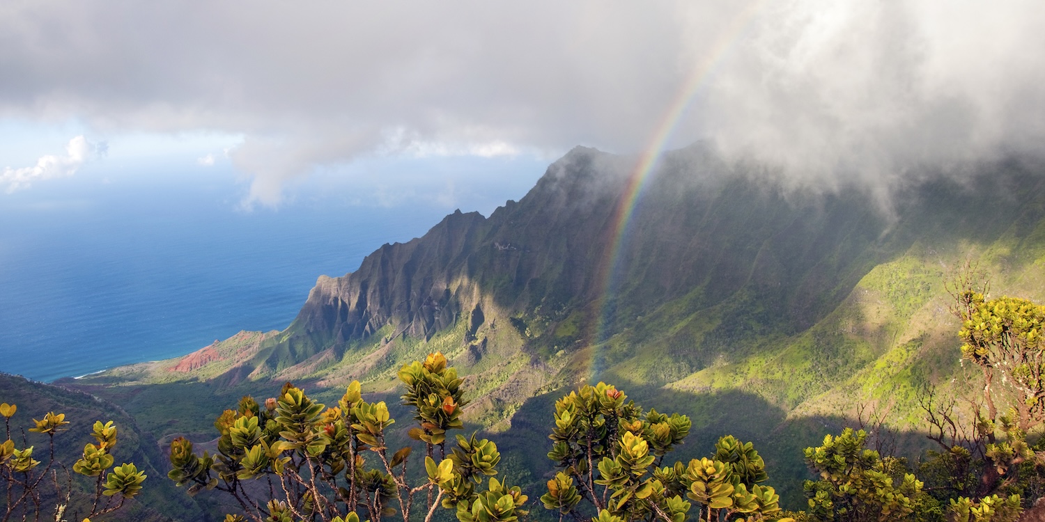 View of the Kalalau Ridge from Kōkeʻe, Kauaʻi — retiring to Kauaʻi real estate strategy