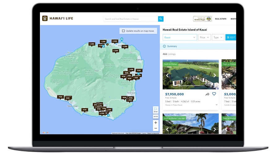 Search for Kauai homes on any device