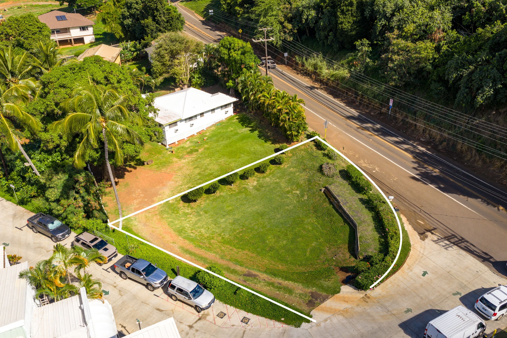 3531 Rice Street aerial lot view