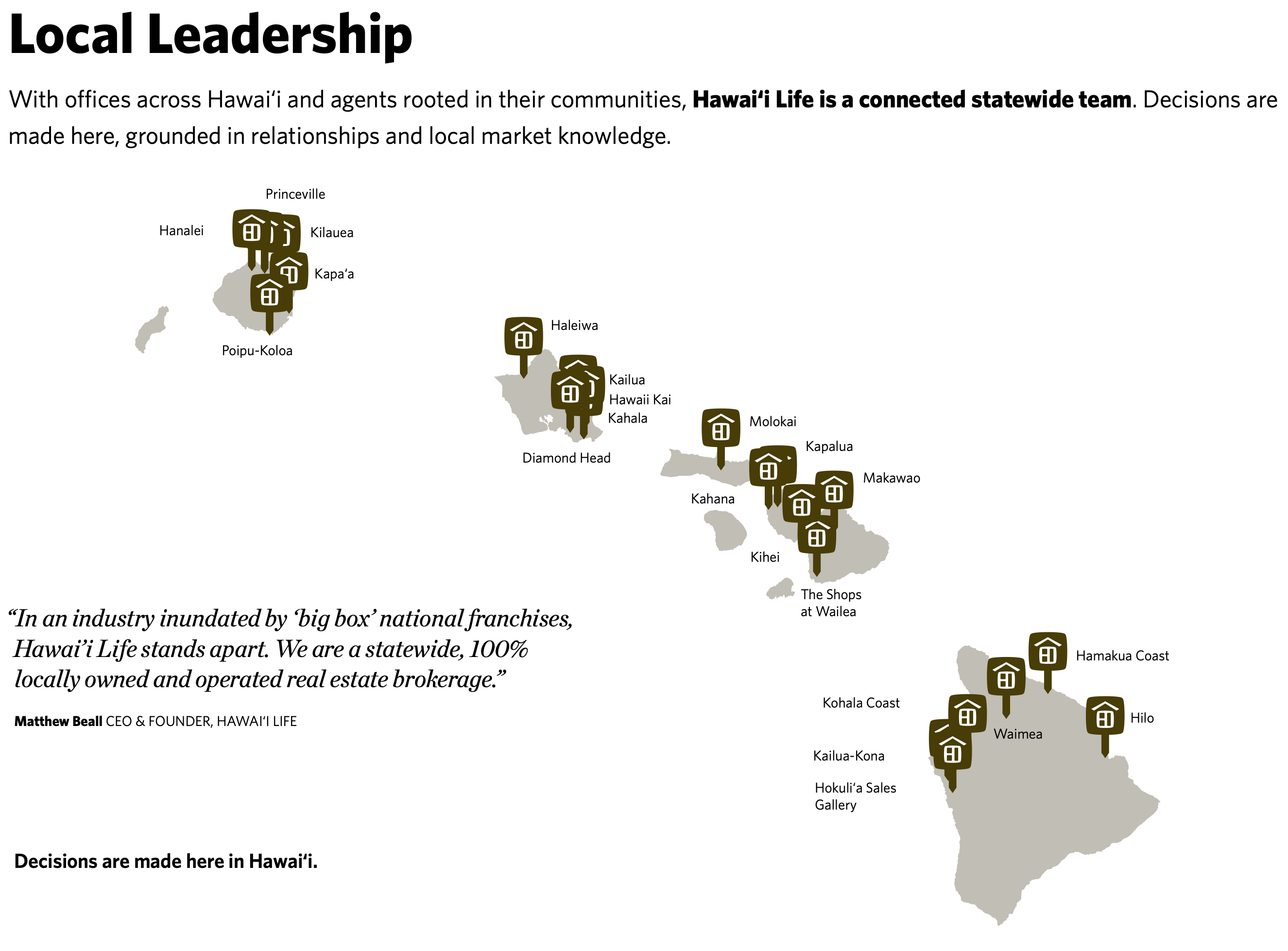 Hawaiʻi Life — 275+ agents across 22 offices on the islands